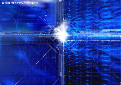 抽象数码电脑合成图片 电子科技领域内的技术开发